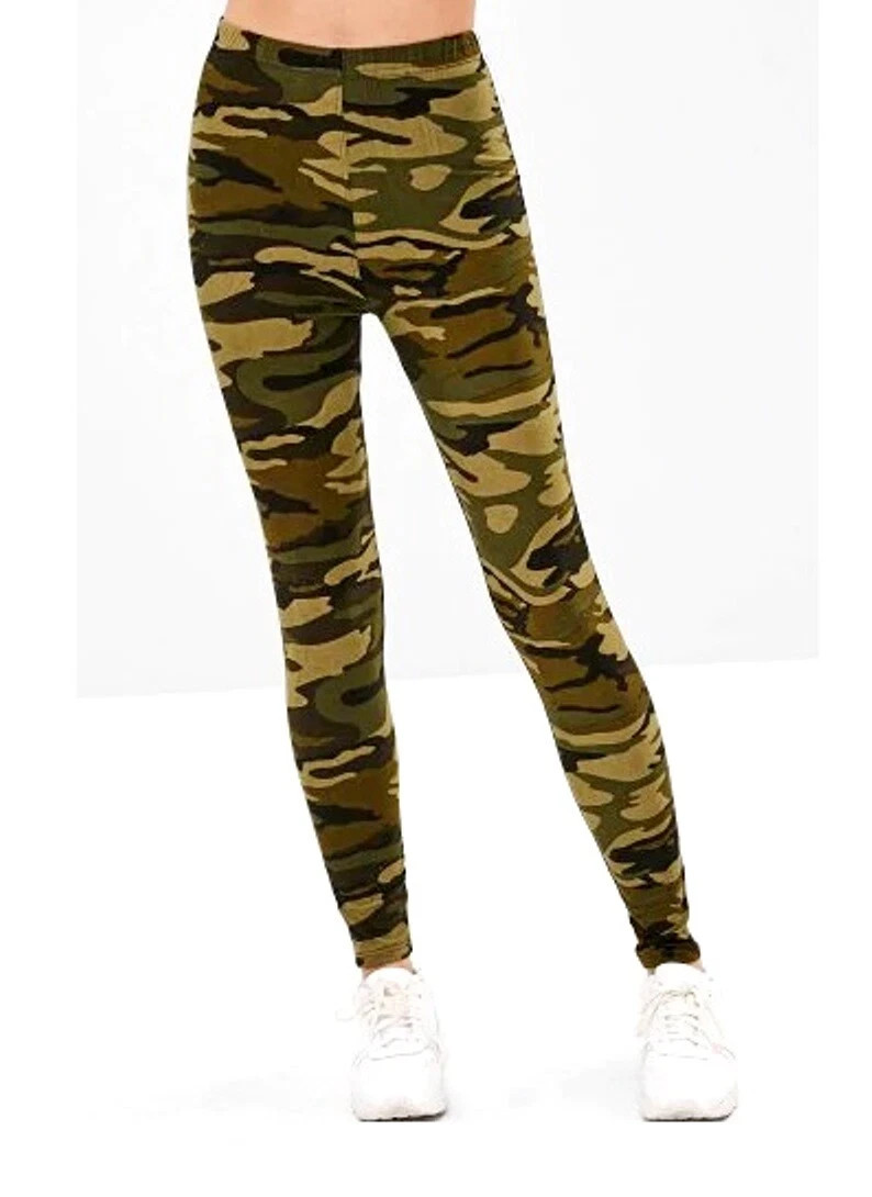 Classic Denim Jean Look Womens High Waisted Soft Leggings-one size Fits M/L