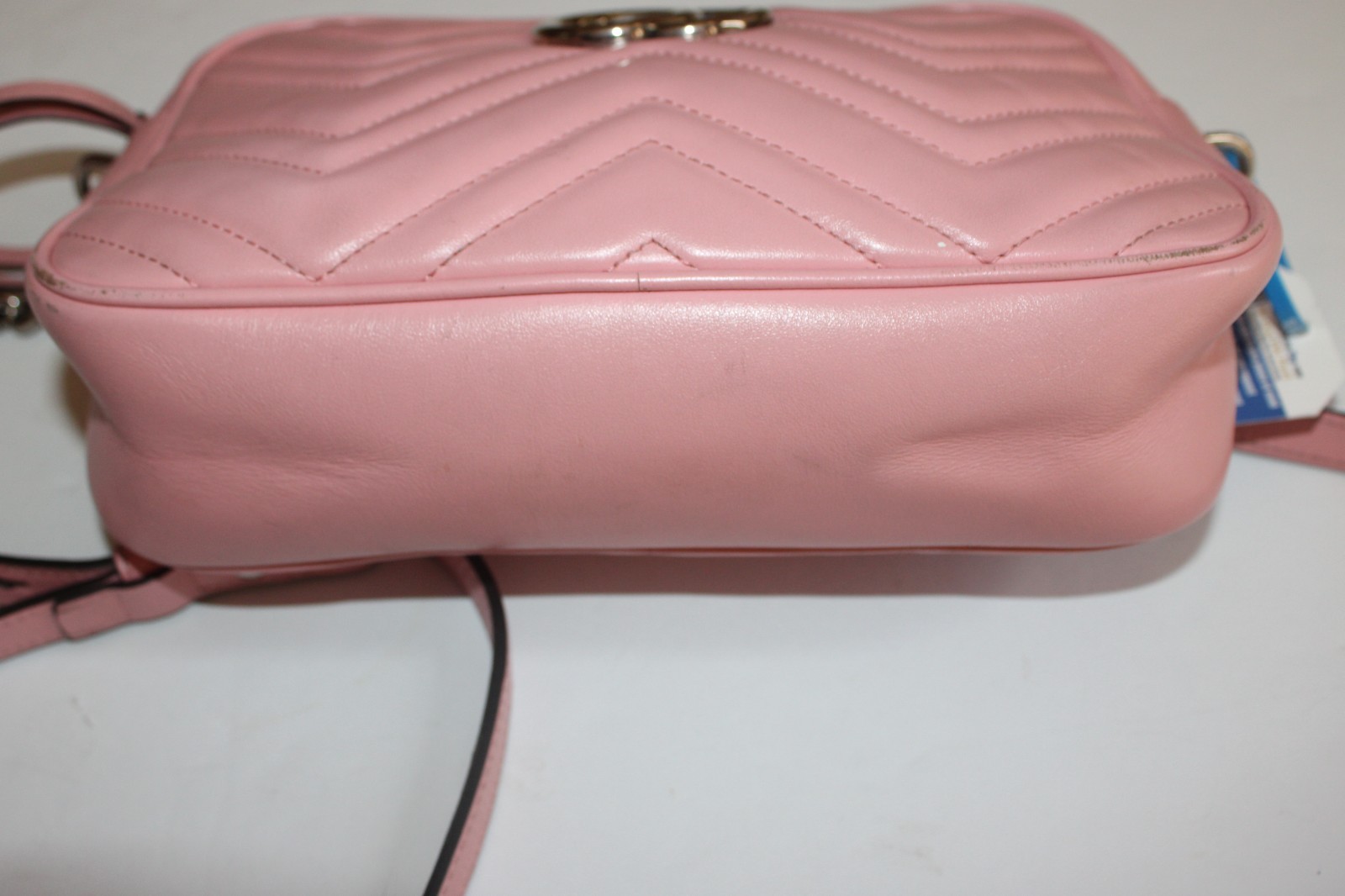 Gucci GG Marmont Shoulder Bag Matelasse Pink Leather Small Handbag