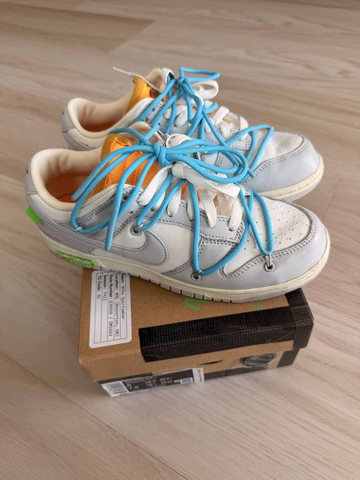 Off White X Nike Dunk Low Lot 2 Of 50 Size 6M/7.5W