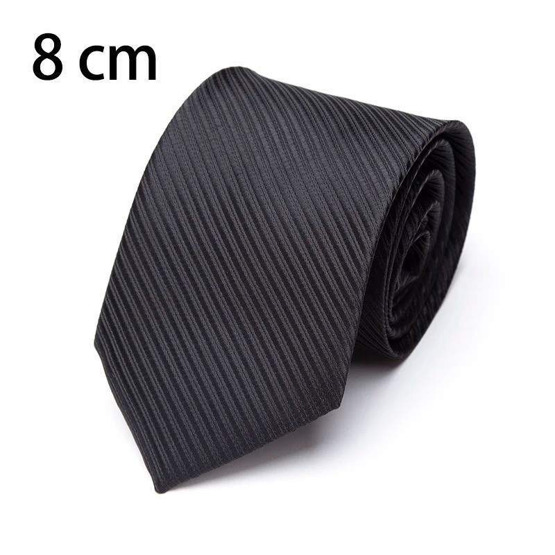 Men’s Solid Slim Necktie 6cm 7cm 8cm Wedding Business Formal Dress Tie