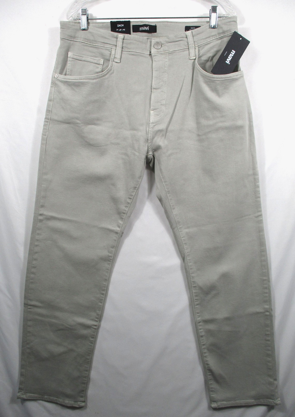 -NWT Mavi ZACH Straight Leg Men’s Jeans Ice Grey Comfort Sz 36×30