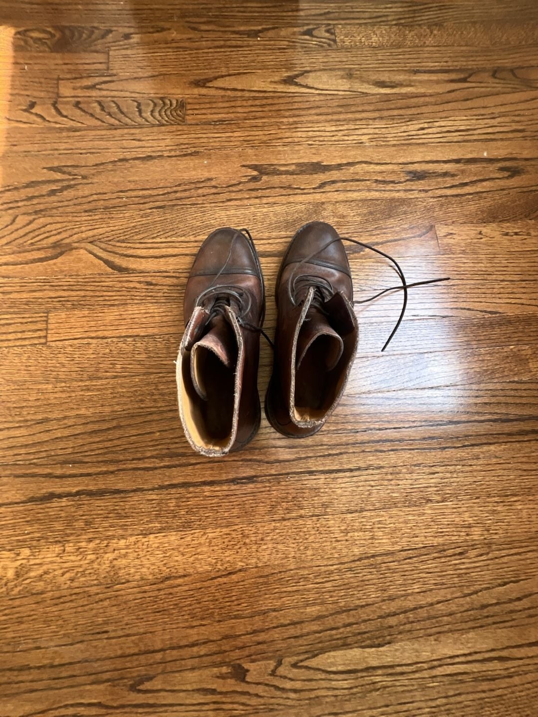 Ralph Lauren Combat Boots Made in Italy Purple Label 9D