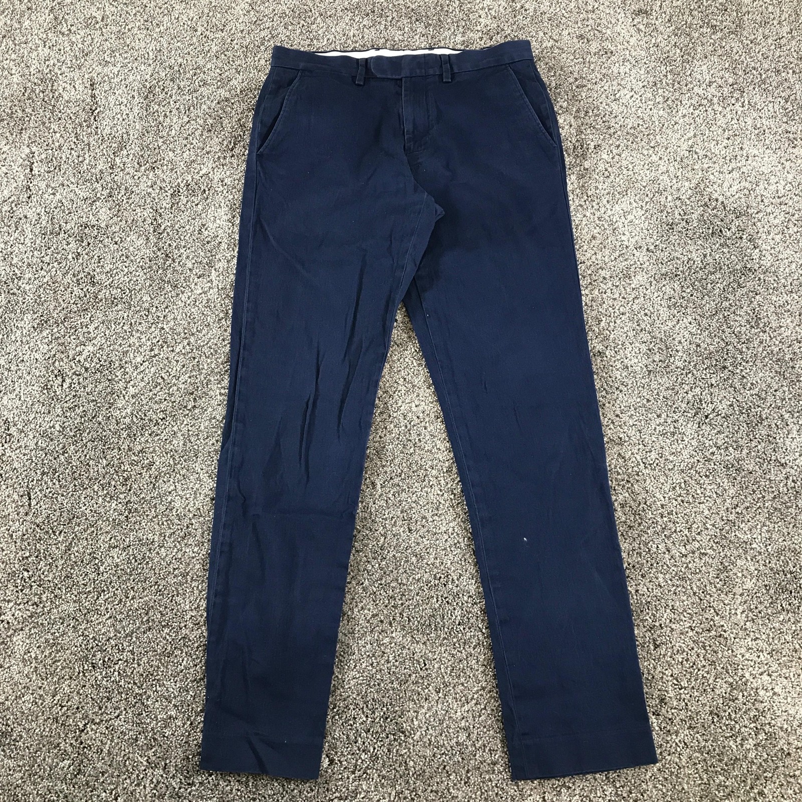 J.Crew Bowery Chino Pants Mens 29×32 Blue Slim Stretch Twill Tapered Casual