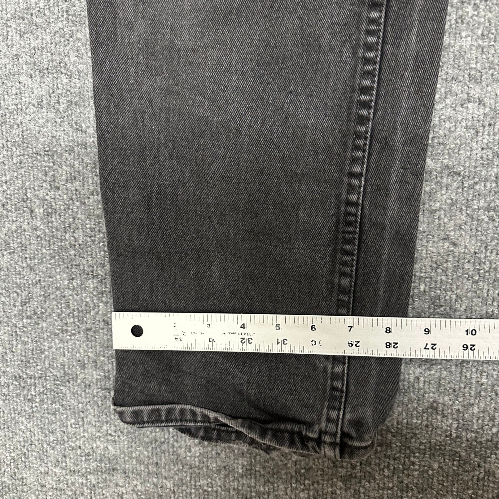 Kirkland Jeans Mens Size 34×34 Black Straight Leg Faded Cotton Casual MRX1008