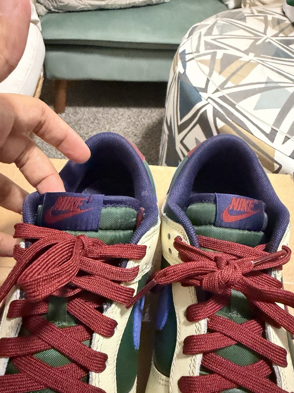 Nike dunk low from nike to you. Size 8M. No box.