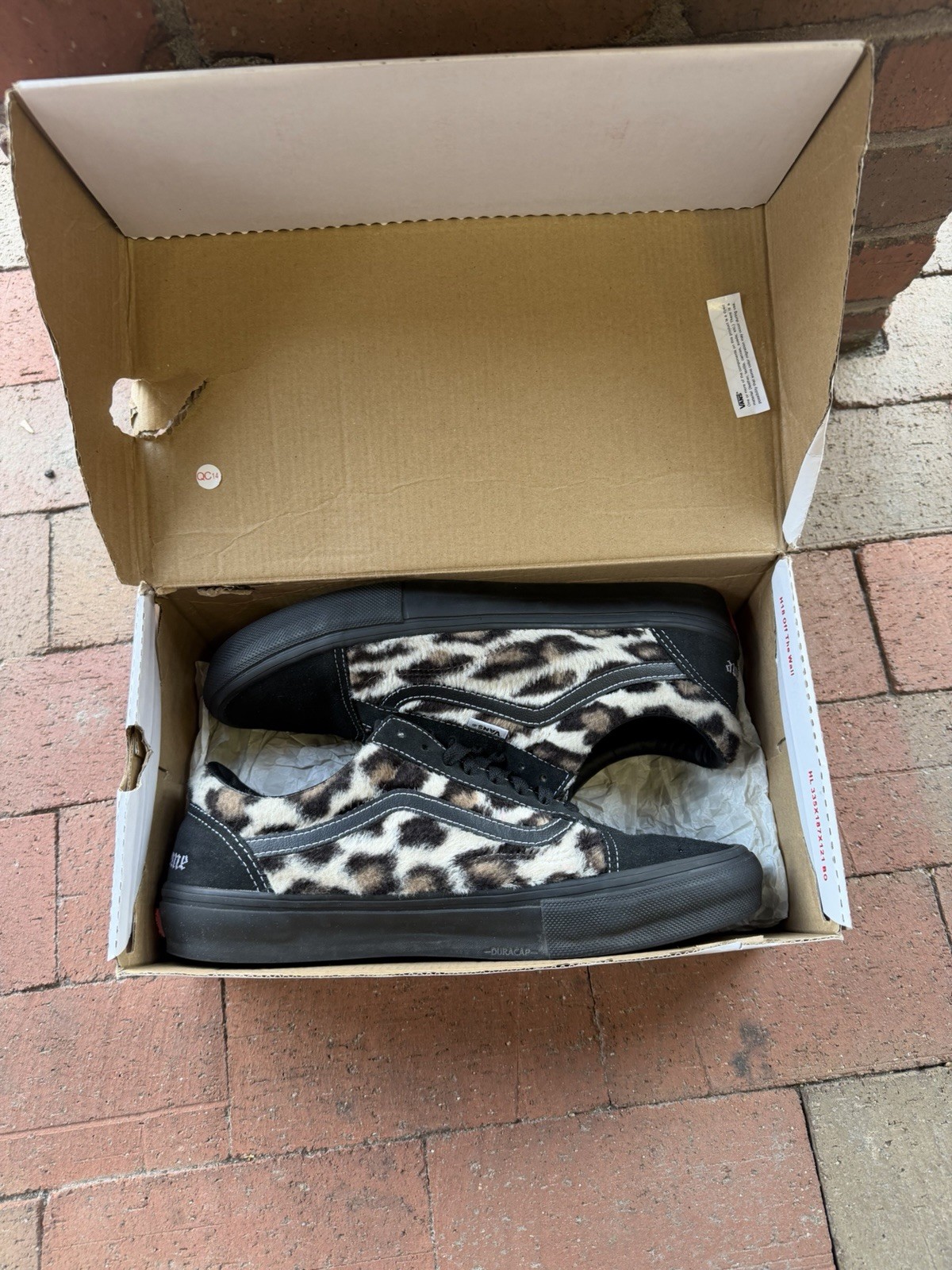 Supreme x Vans Leopard Fur Old Skool Van Size 11 M