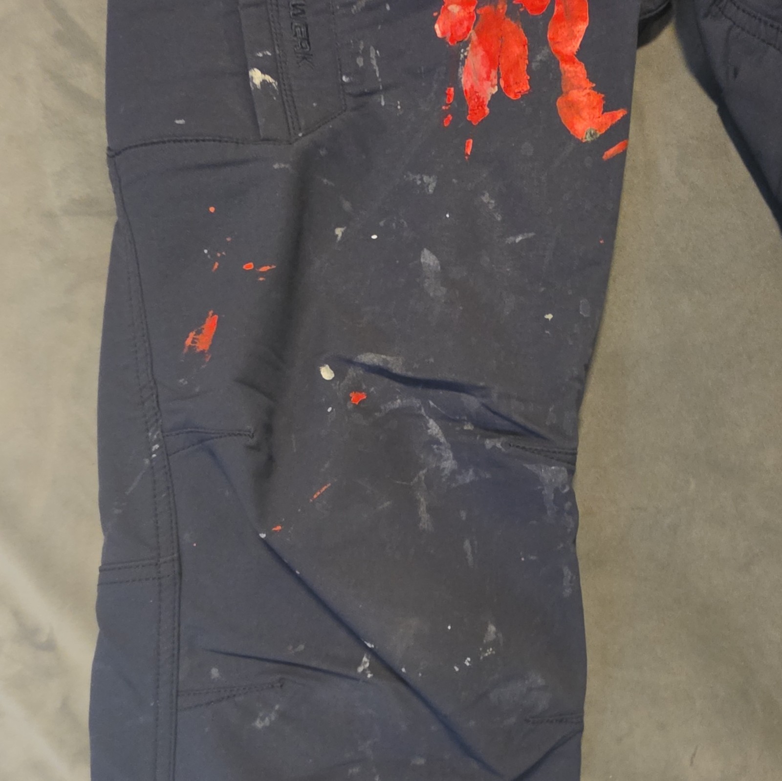 TRUEWERK T2 WERKPANT Men’s Work Pants 34W/32L Blue Nylon Canvas