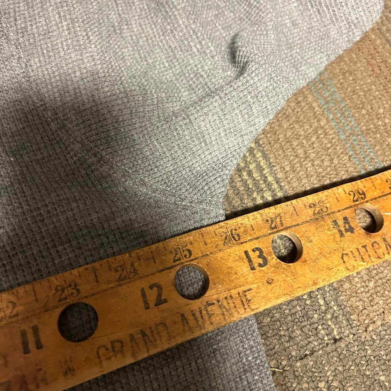 Faded Glory Vintage 2000s Waffle Knit Thermal Henley Shirt Grey Mens XL