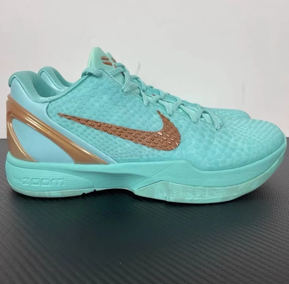 alen Brunson x Zoom Kobe 6 Protro ‘Statue of Liberty Men’s IQ5774-300 Size10