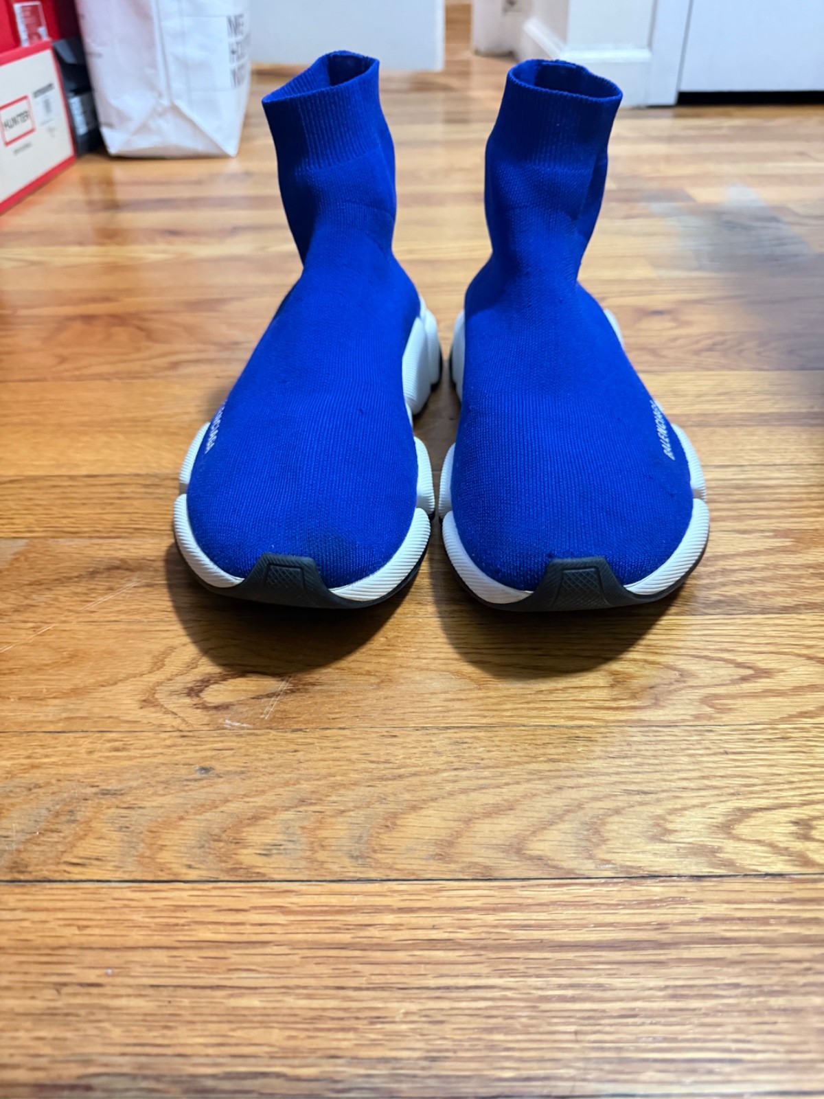 Pre-Owned Balenciaga Recycled Speed 2.0 Sneakers Dark Blue Size US11
