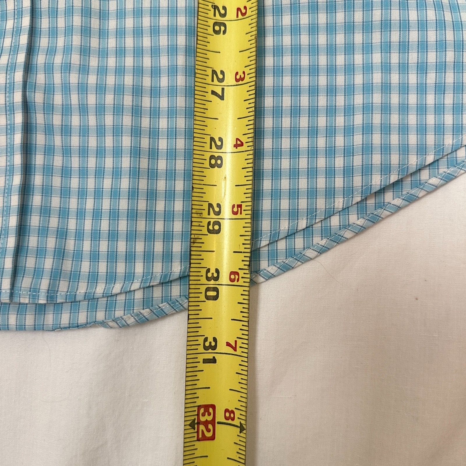 Brooks Brothers Regent Fit Non-Iron Gingham Shirt Men’s Medium Blue Coastal