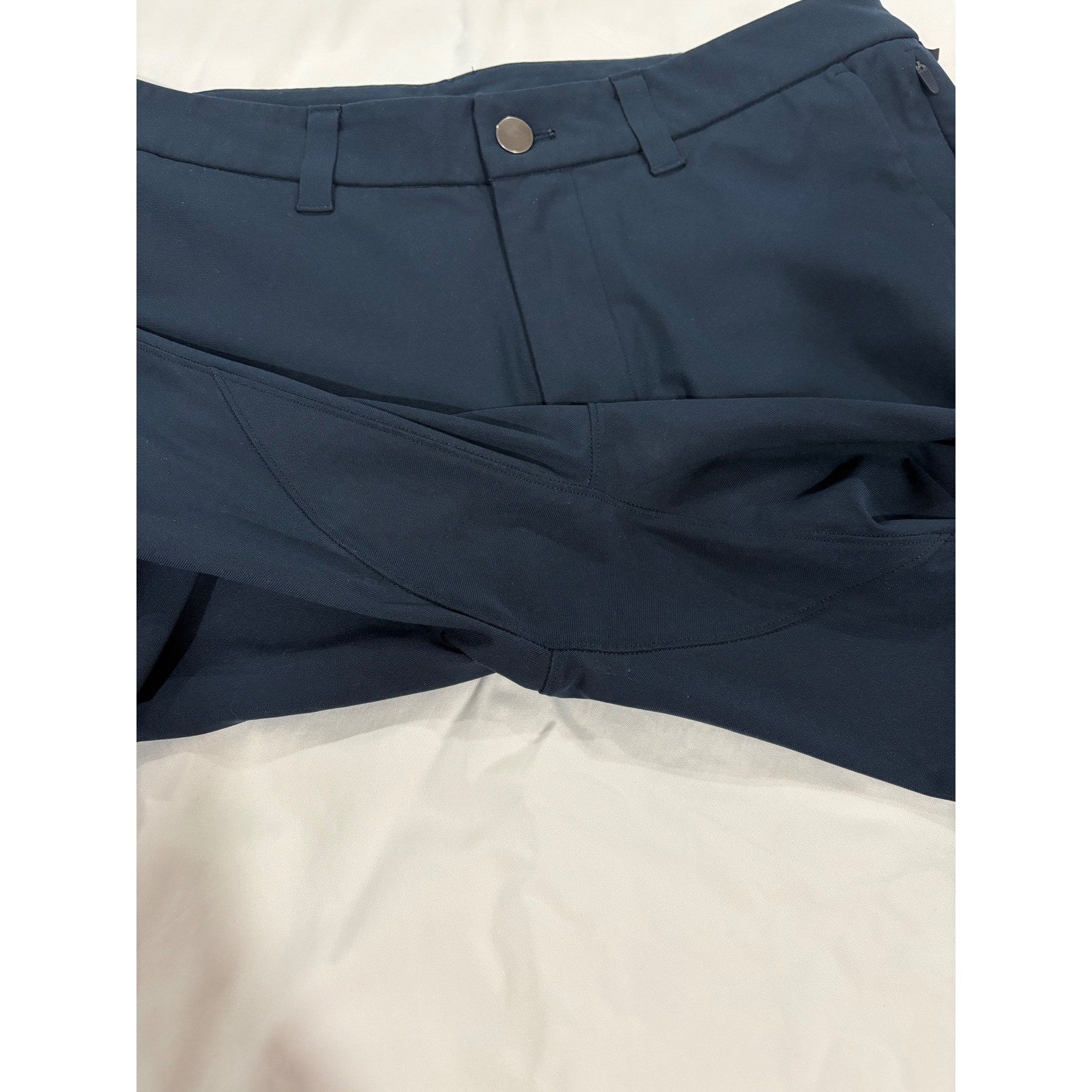 Lululemon Men’s Commission Pant Slim Warpstreme 27.5″ True Navy ABC Tapered 34