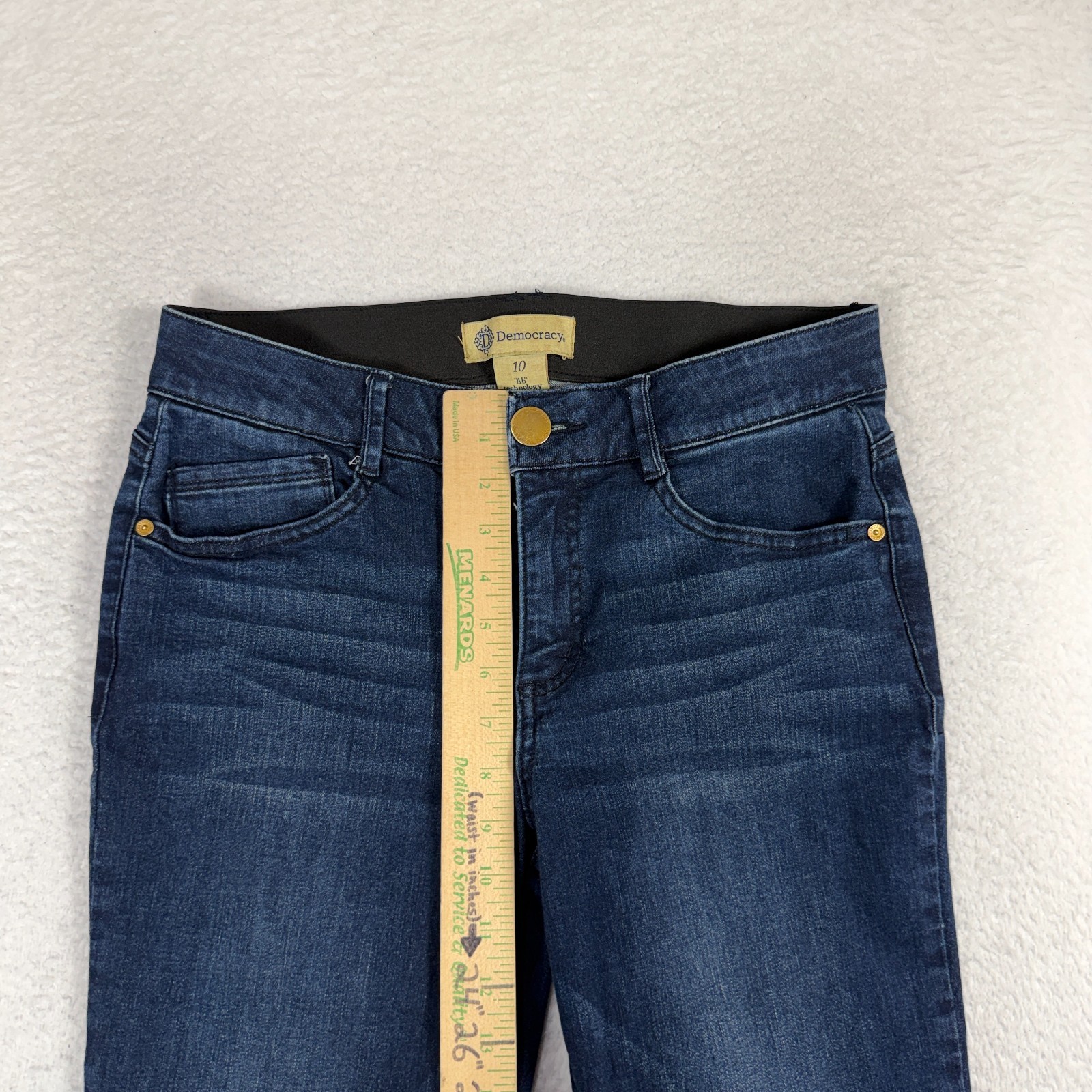 Democracy Ab Technology Flare 10 (30×28) Jeans Dark Wash Blue Women Stretch