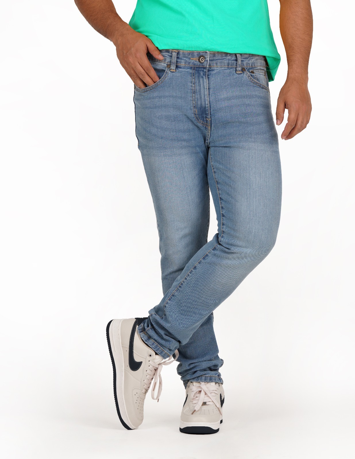 Mens Slim Fit Jeans Stretch Denim Pants Slim Skinny Casual Designer Jeans