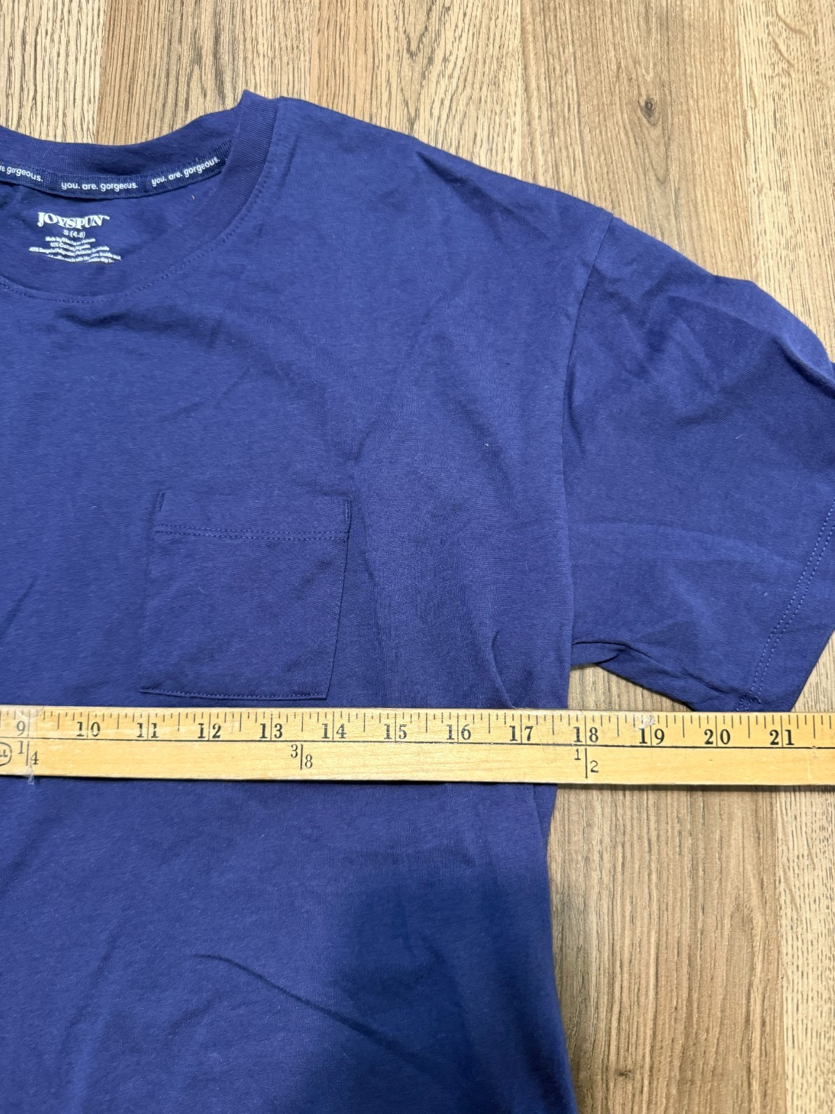 Joyspun Shirt, Women’s Size Small, Purple, Pocket Tee, Crewneck