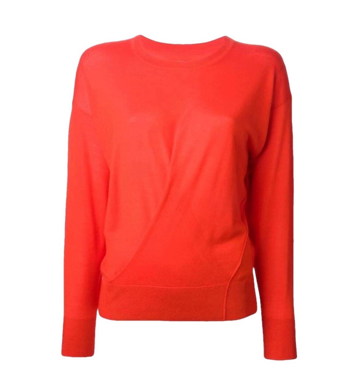 Isabel Marant Cashmere Silk Knit Jumper – Faux Wrap Sweater, FR36