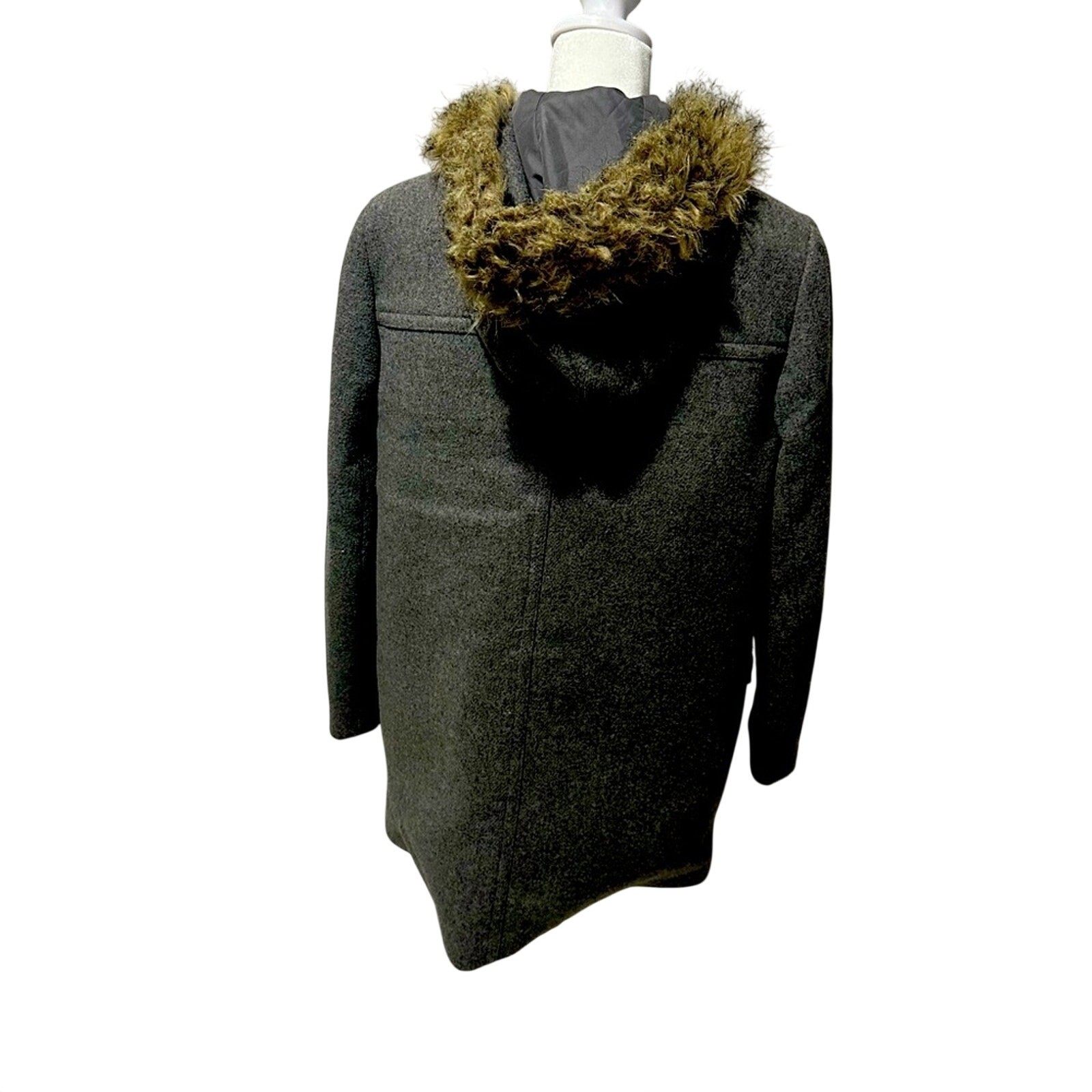 J Crew Gray Pea Coat, Size 8