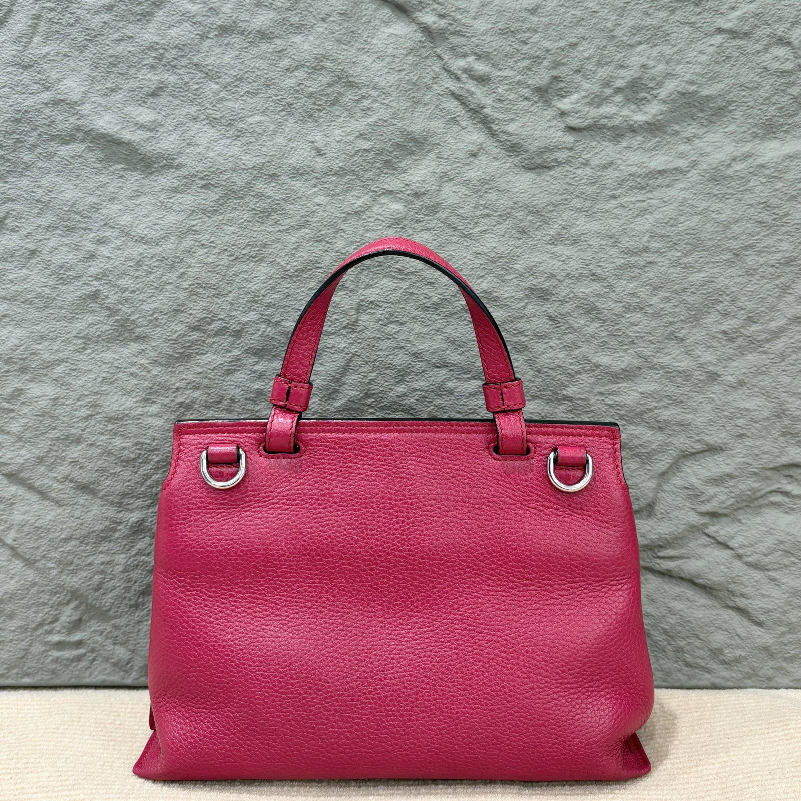 Gucci Bamboo Small Bamboo Daily Top Handle Bag Red Calfskin (ws1210o3)