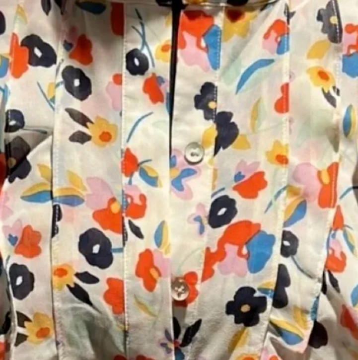 Cabi New NWT Tux Ruffle Top #6108 Ivory w multi floral Size XXS – XXL Was $86