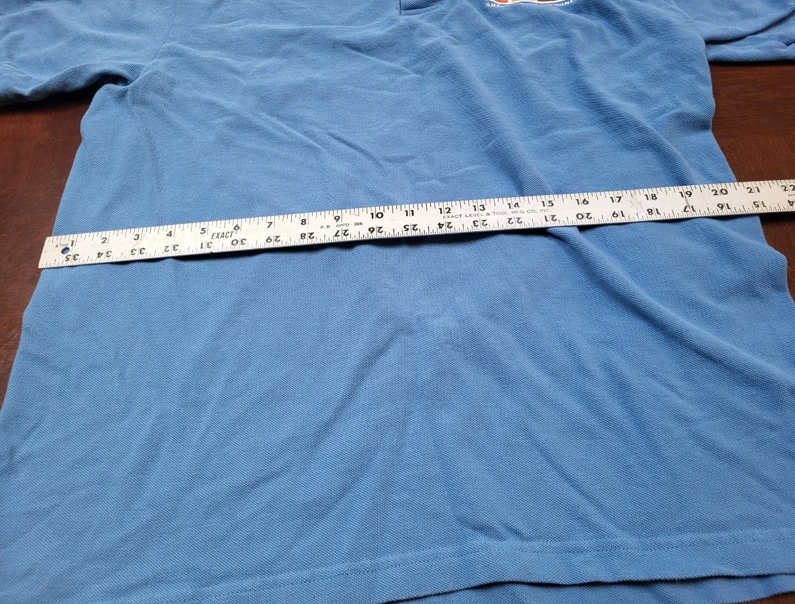 DUNKIN’ DONUTS Manager Blue Polo Shirt Short Sleeve LARGE 100% Cotton RUNS