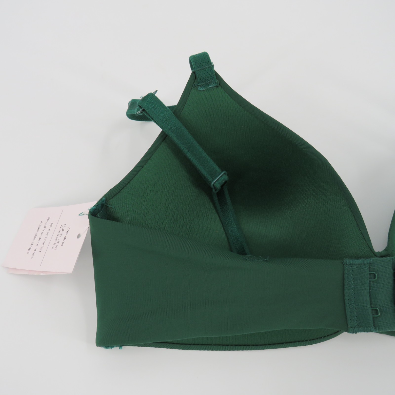 Auden The Bliss Green Lightly Lined Wire Free Bra Women’s Size 32B