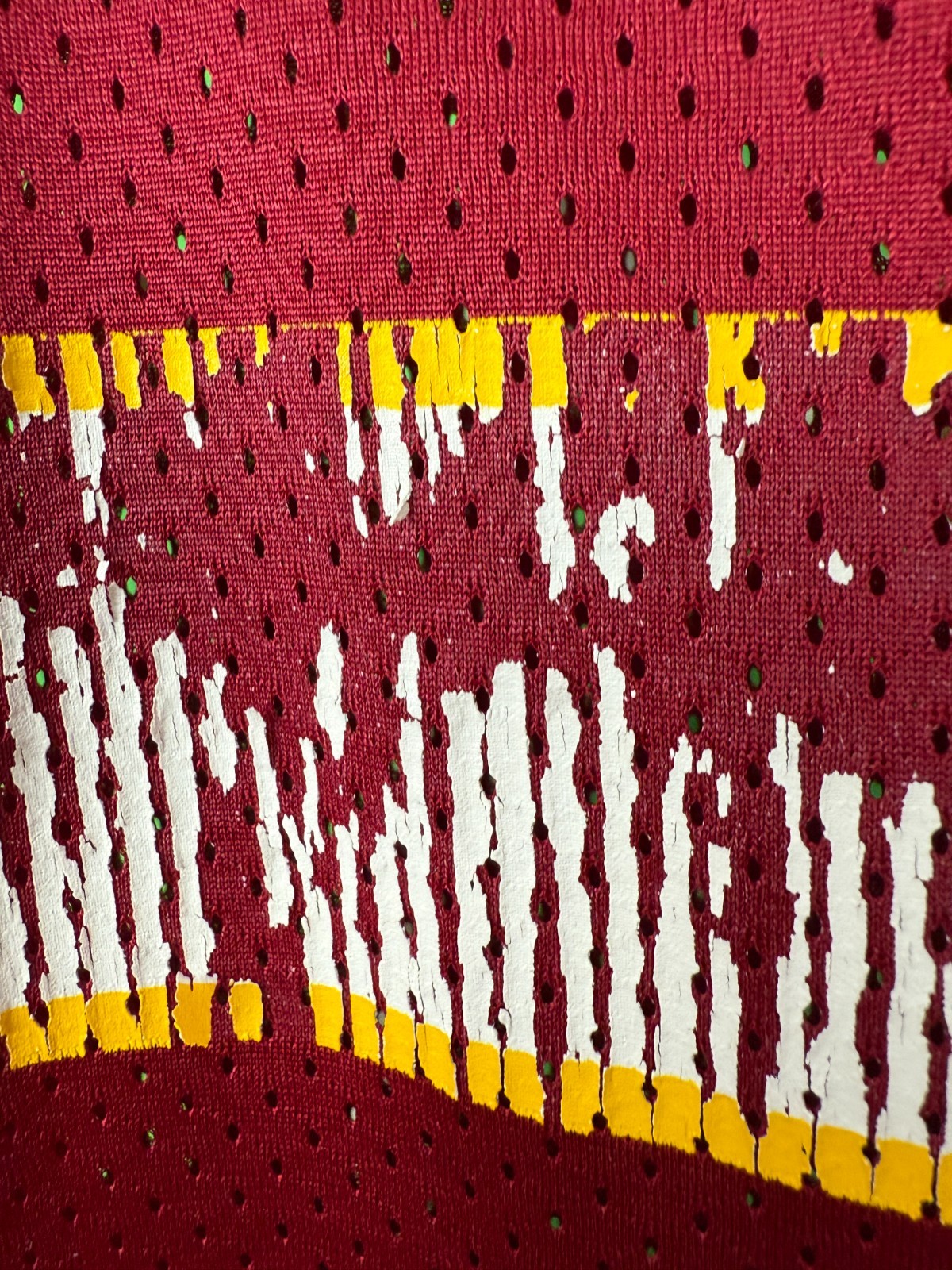 Vintage 90s Logo Athletic Shuler 5 Football Jersey Burgundy Made USA Mens M 38in