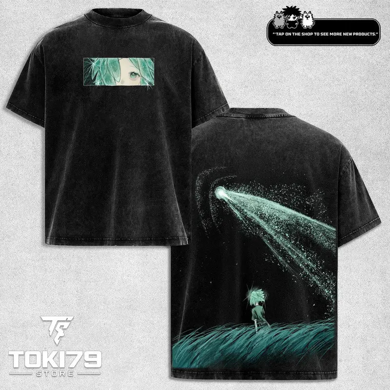 Land of the Lustrous Phosphophyllite Anime Double-Sided Graphic T-Shirt Gildan
