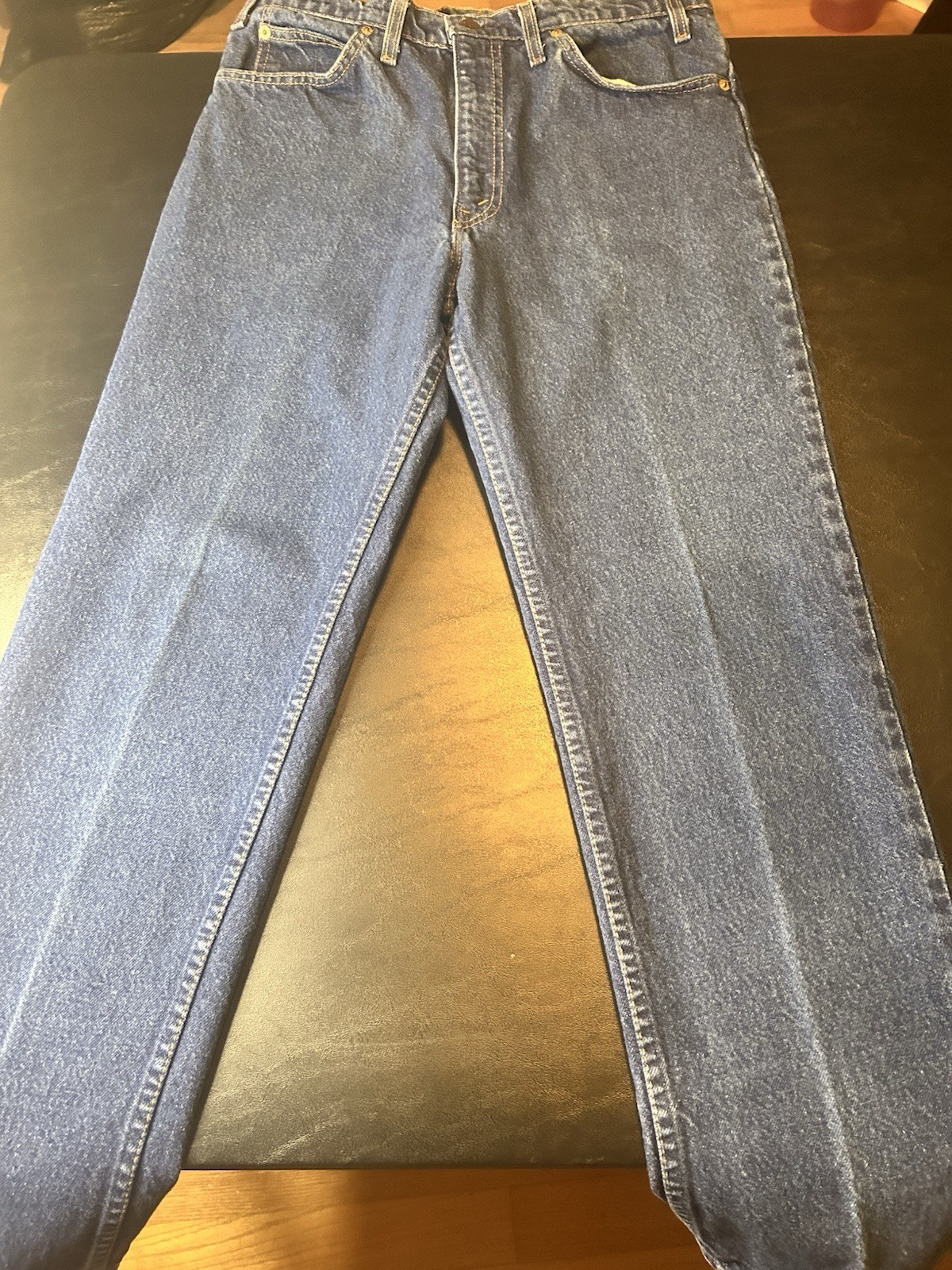 Vintage Levi’s 509 Orange Tab Straight Leg Denim Jeans Made in USA 34×30