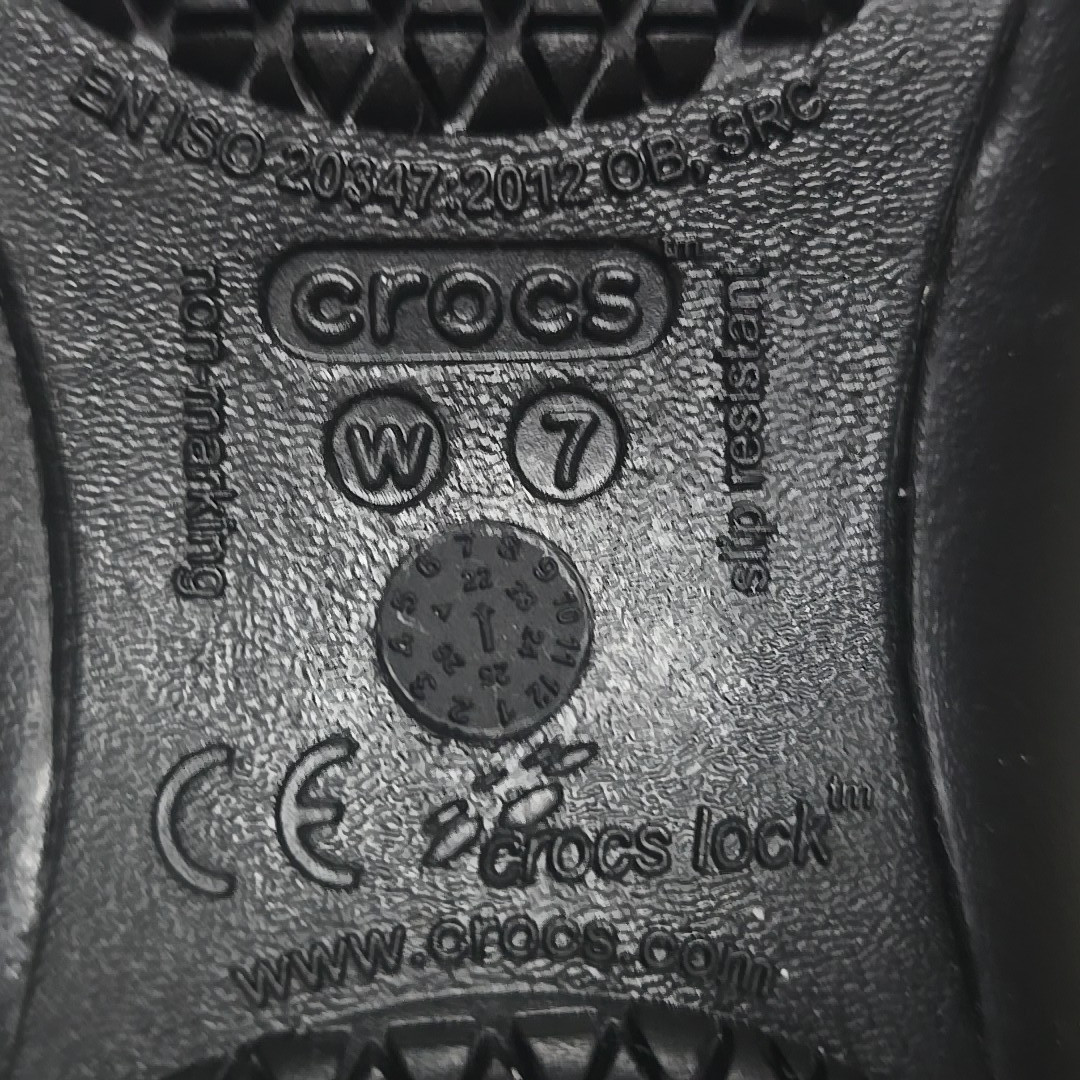 CROCS At Work Iconic Comfort Ballet Flats Black Women’s 7 Nurse 205074
