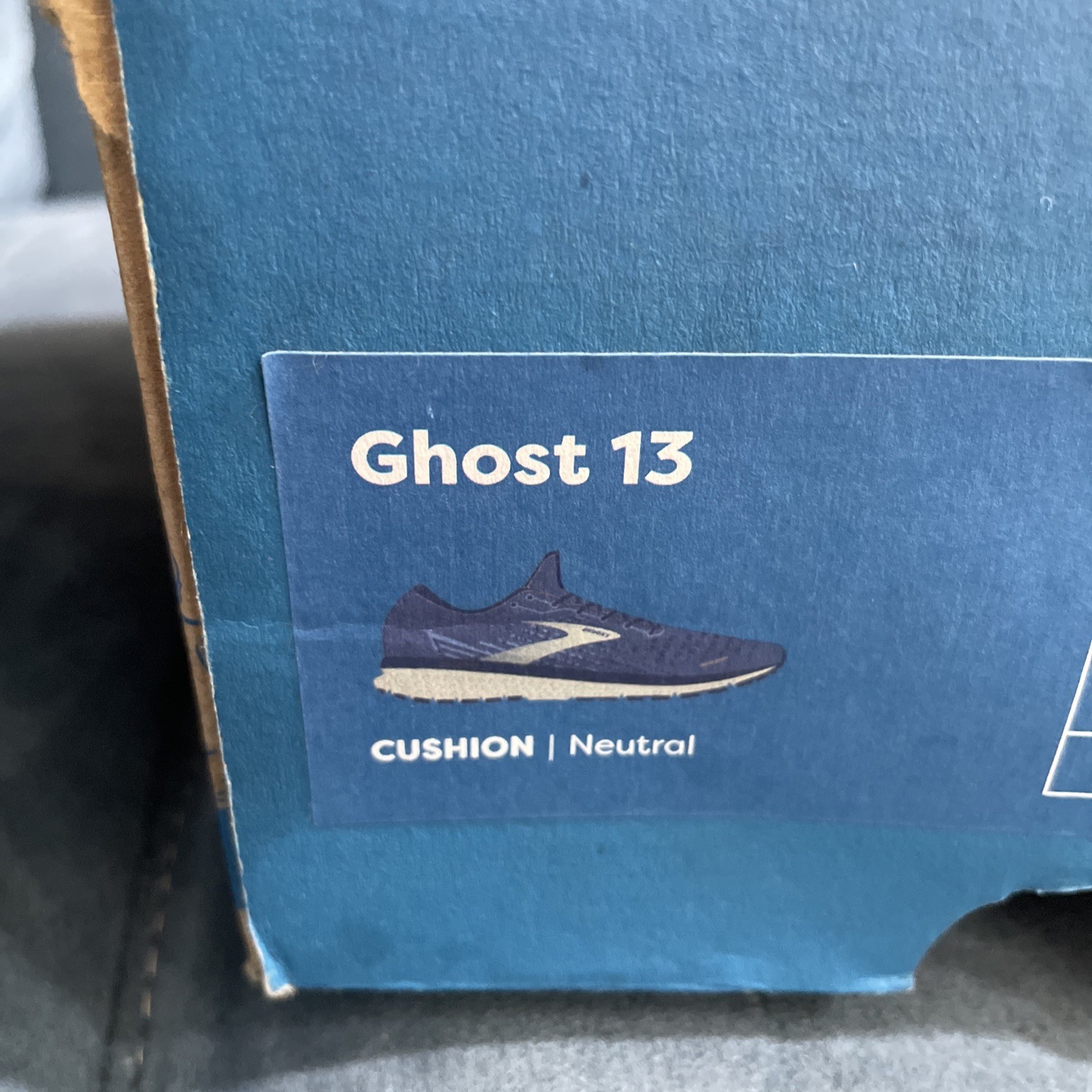 Brooks Ghost 13 M 7.5 / W 9 Running Shoe Blue Gray Cushion Neutral 110348 1D 467