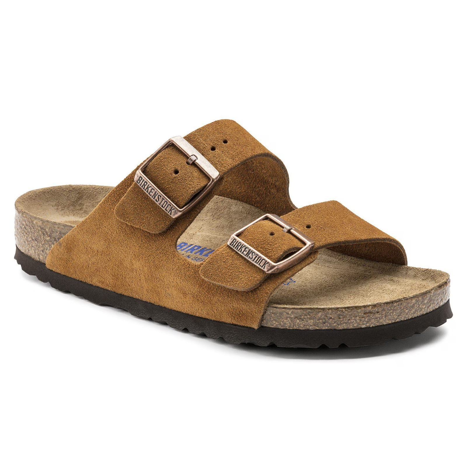 Birkenstock Arizona Soft Footbed Suede Leather Mink Sandals – NEW