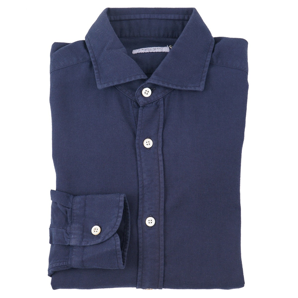 Boglioli Navy Blue Soft Cotton and Viscose Shirt L (Eu 42) NWT Imperfect