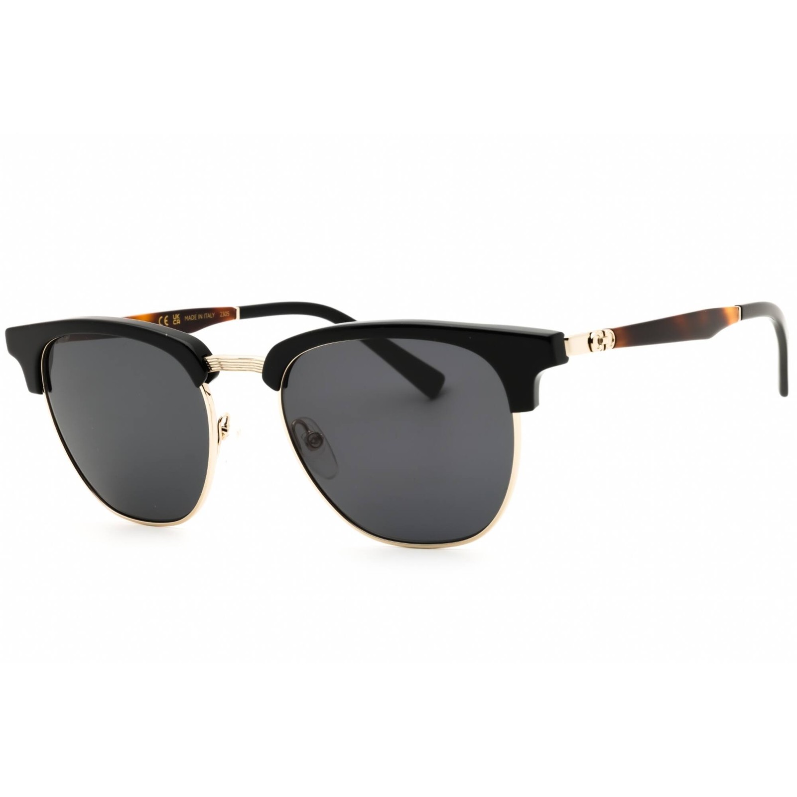Salvatore Ferragamo Men’s Sunglasses Black/Gold Metal Full Rim Frame SF307S 011