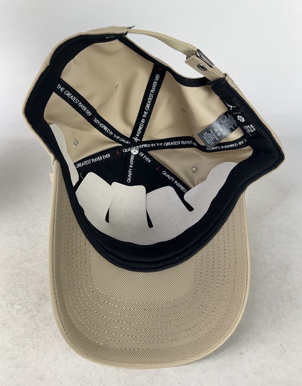 Jordan Rise Structured Metal Jumpman Adjustable Hat Cap Sz M/L Khaki HM5750-247