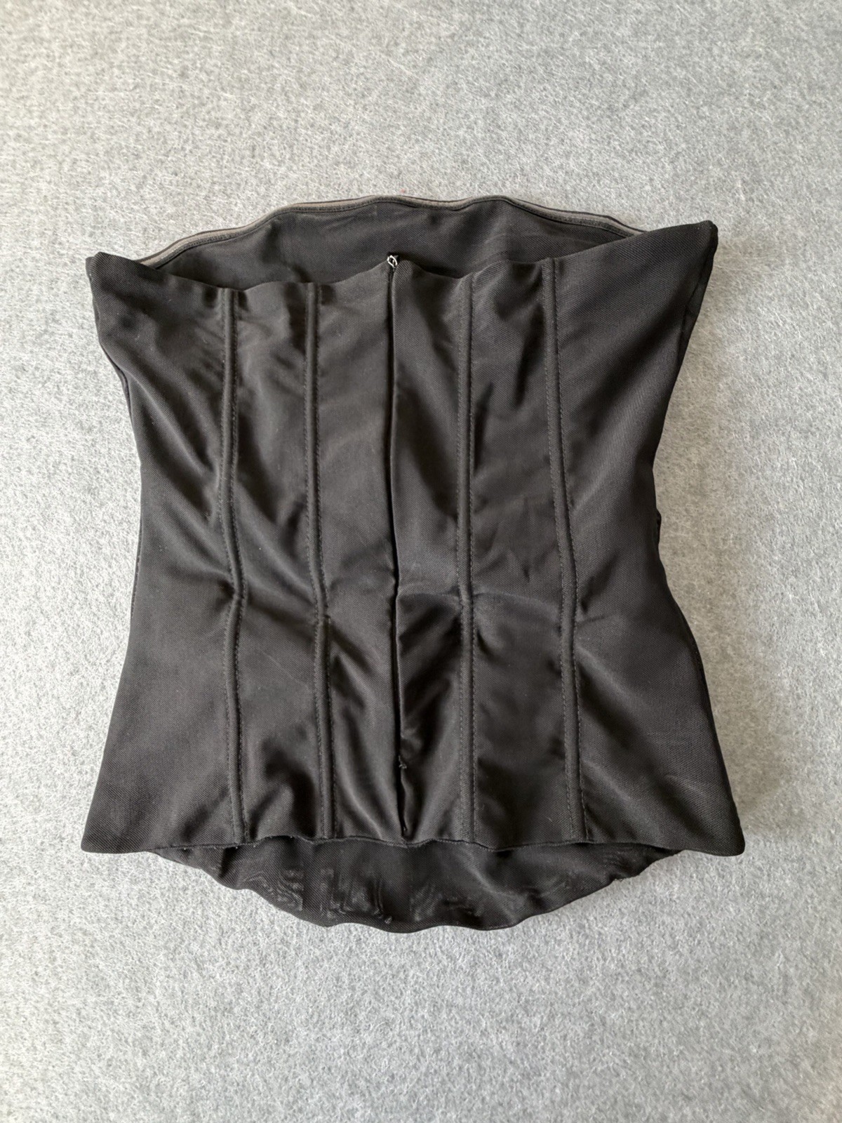 Renaissance Goth Punk Coquette Sheer misguided black strapless Small corset top