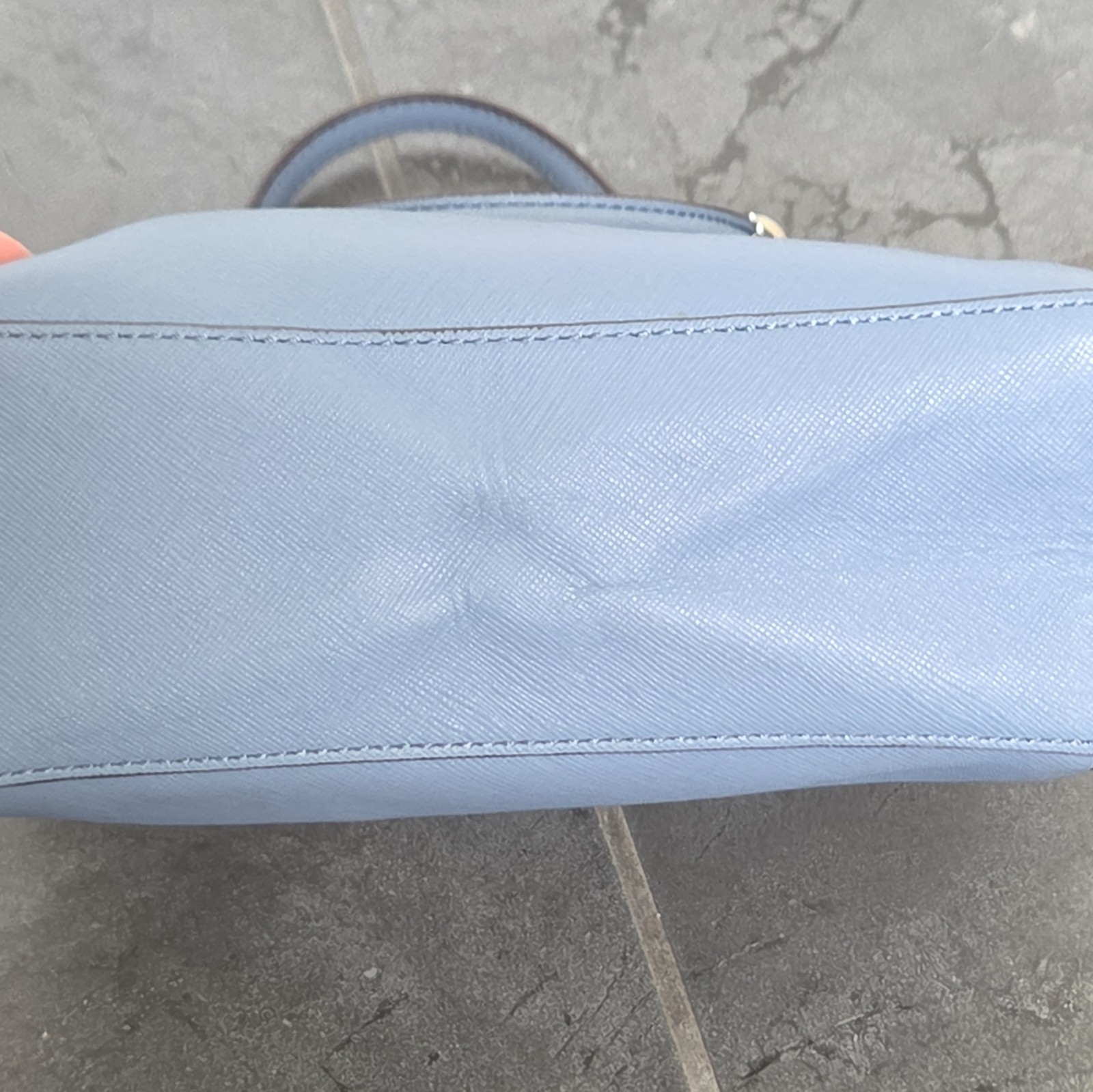 Coach Madison Saffiano Mini North/South Cornflower Blue Tote NWT WITHOUT STRAP