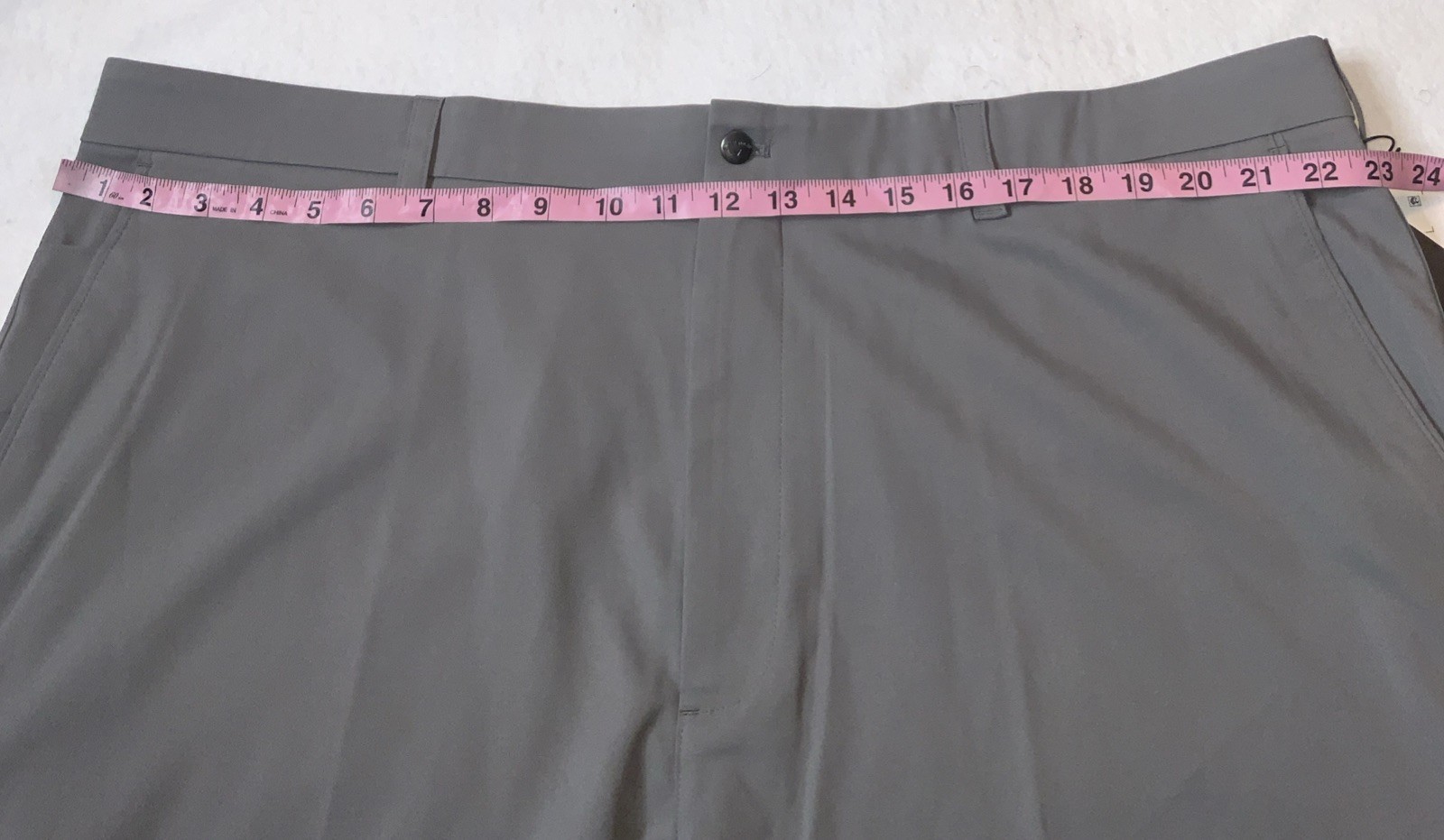 Callaway Men Stretch Flex Fabric Opti-Dri Quiet Shade Grey UPF 50 Shorts Sz 46B