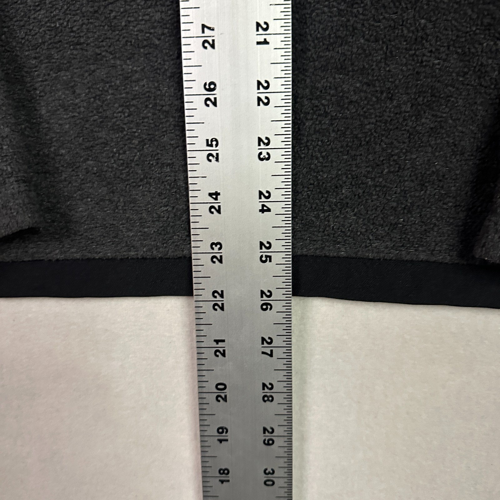 Old Navy y2k 1/4 Zip Fleece Pullover Embroidered Pockets Black Gray Mens M