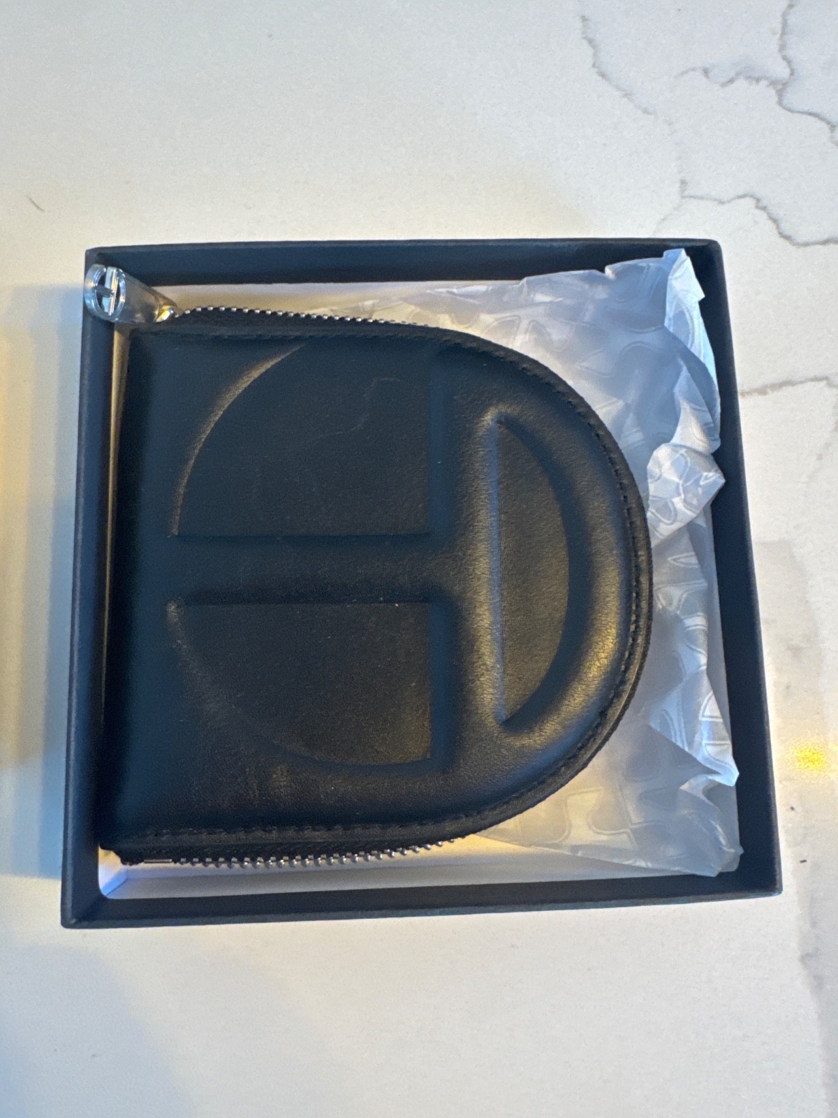 Telfar Black Zip-Around Logo Wallet – Super cute and great design – Qty Disc