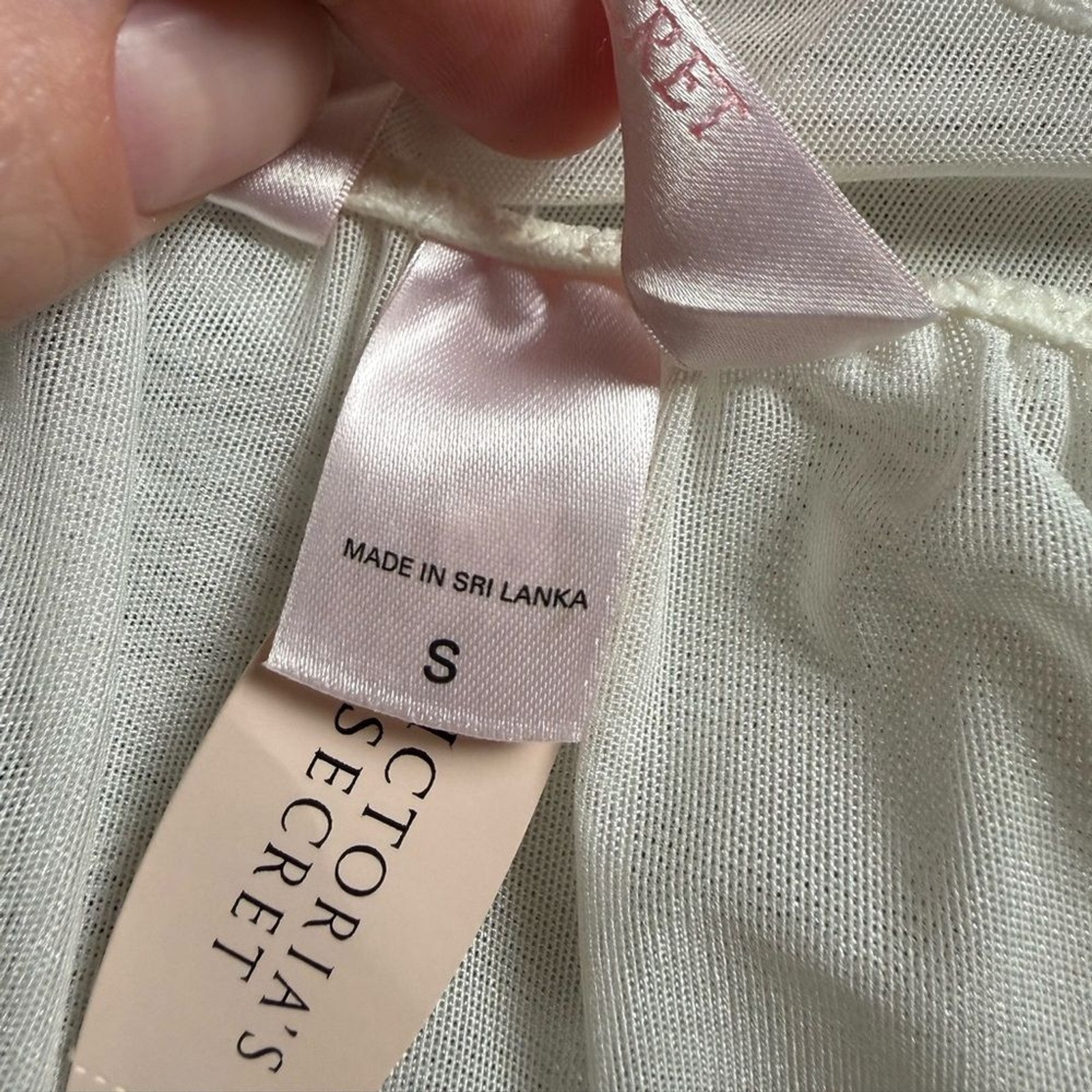 Victoria’s Secret Angel Babydoll Chemise White Sheer Lace Y2K Bridal Top Women S