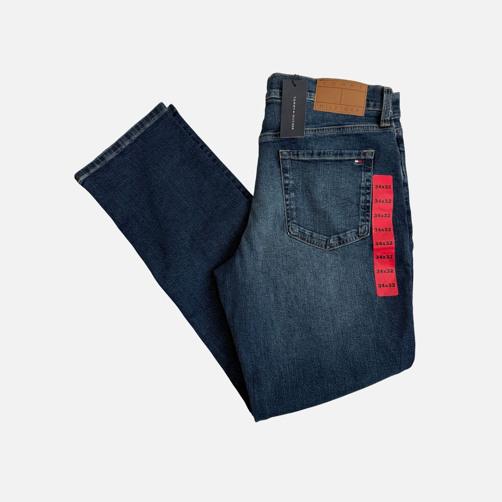 Tommy Hilfiger Mens JeansSize 34×32 Blue , THFLE Authentic Denim Straight , NWT