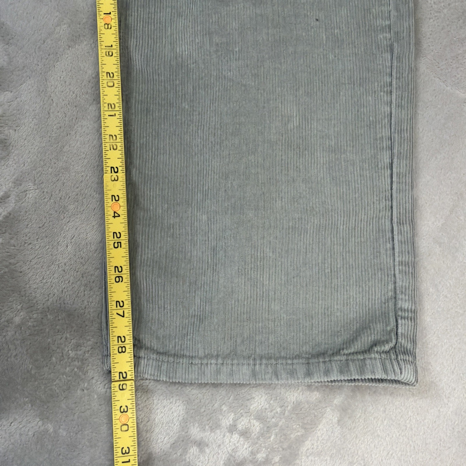 Levi’s 565 Loose Straight Corduroy Jeans Men’s Size 33×30 Gray Y2k Cotton