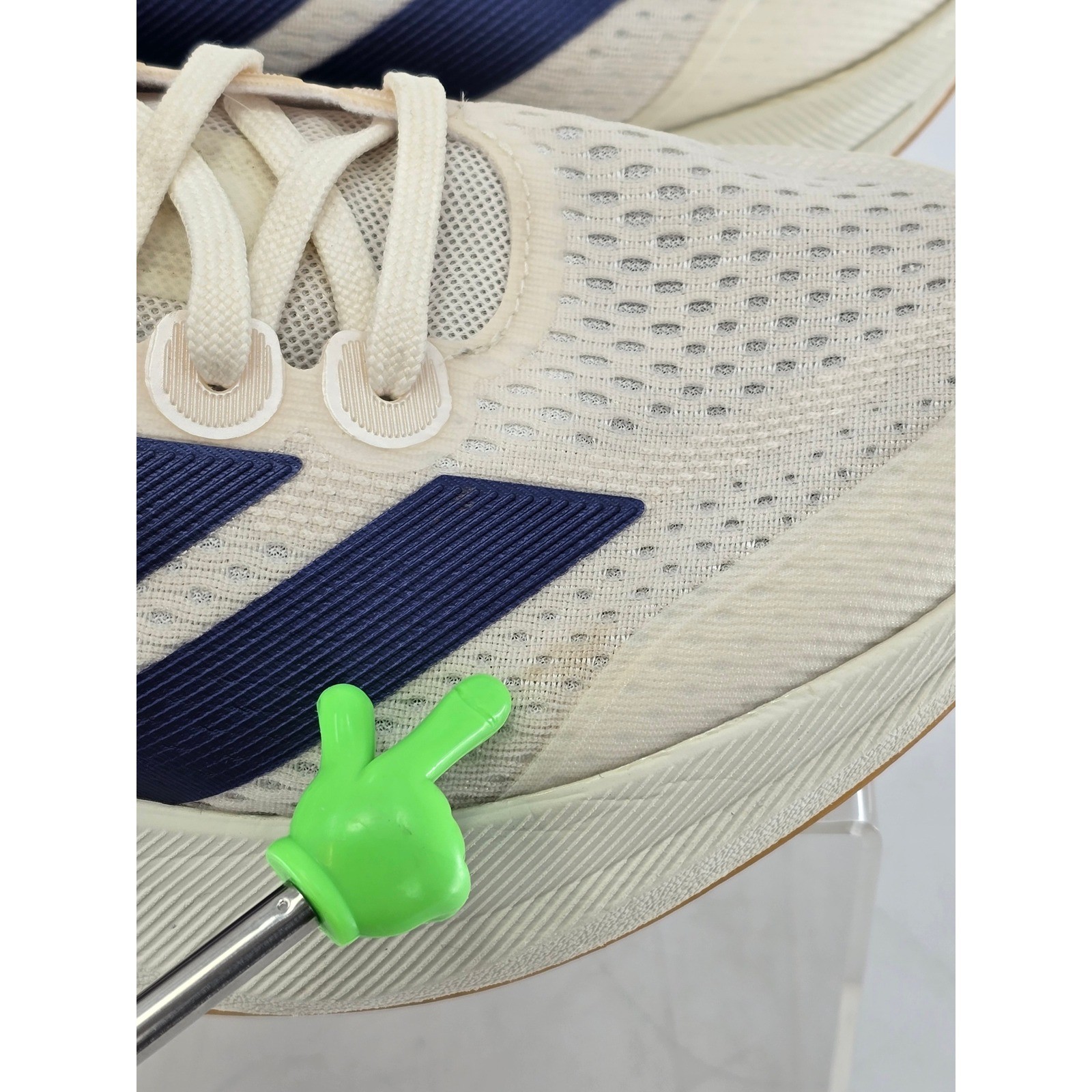 Adidas Duramo Speed 2 Running Shoes Mens 9.5 White Blue JP9223 – Excellent
