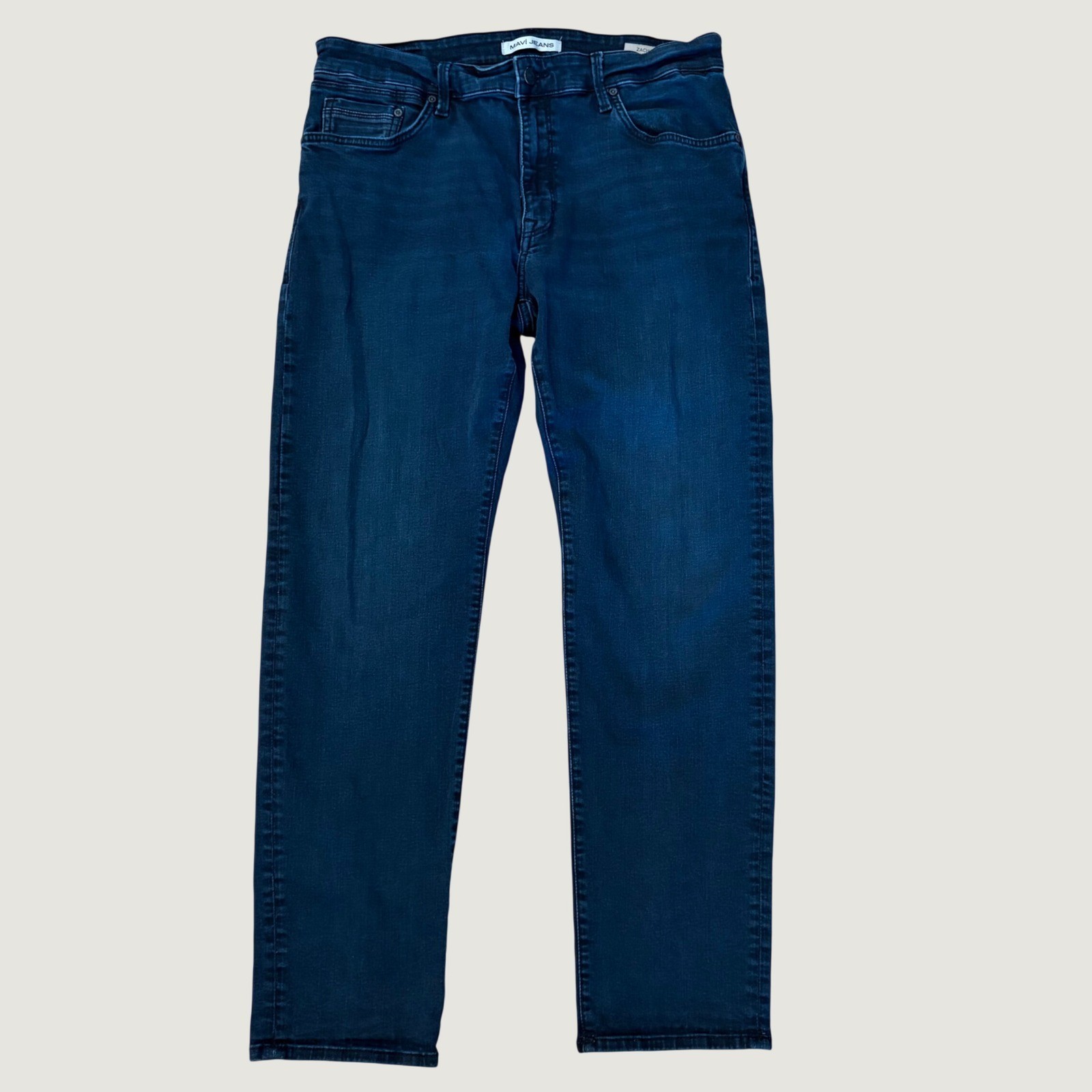 Mavi Jeans Zach Straight Denim Pants Mens Regular Fit Stretch Jeans 36X32 Dark