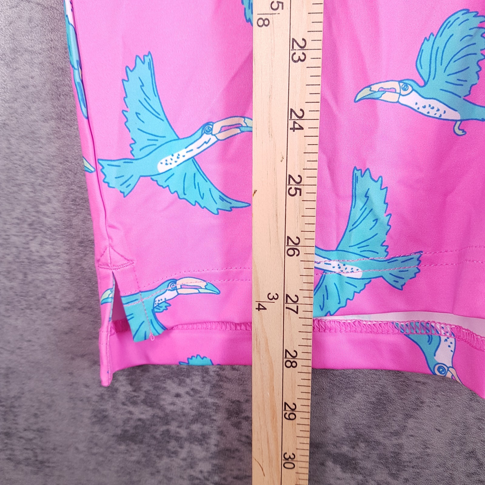 CHUBBIES The Toucan Do It Performance 2.0 Golf Polo Shirt Mens SMALL Pink