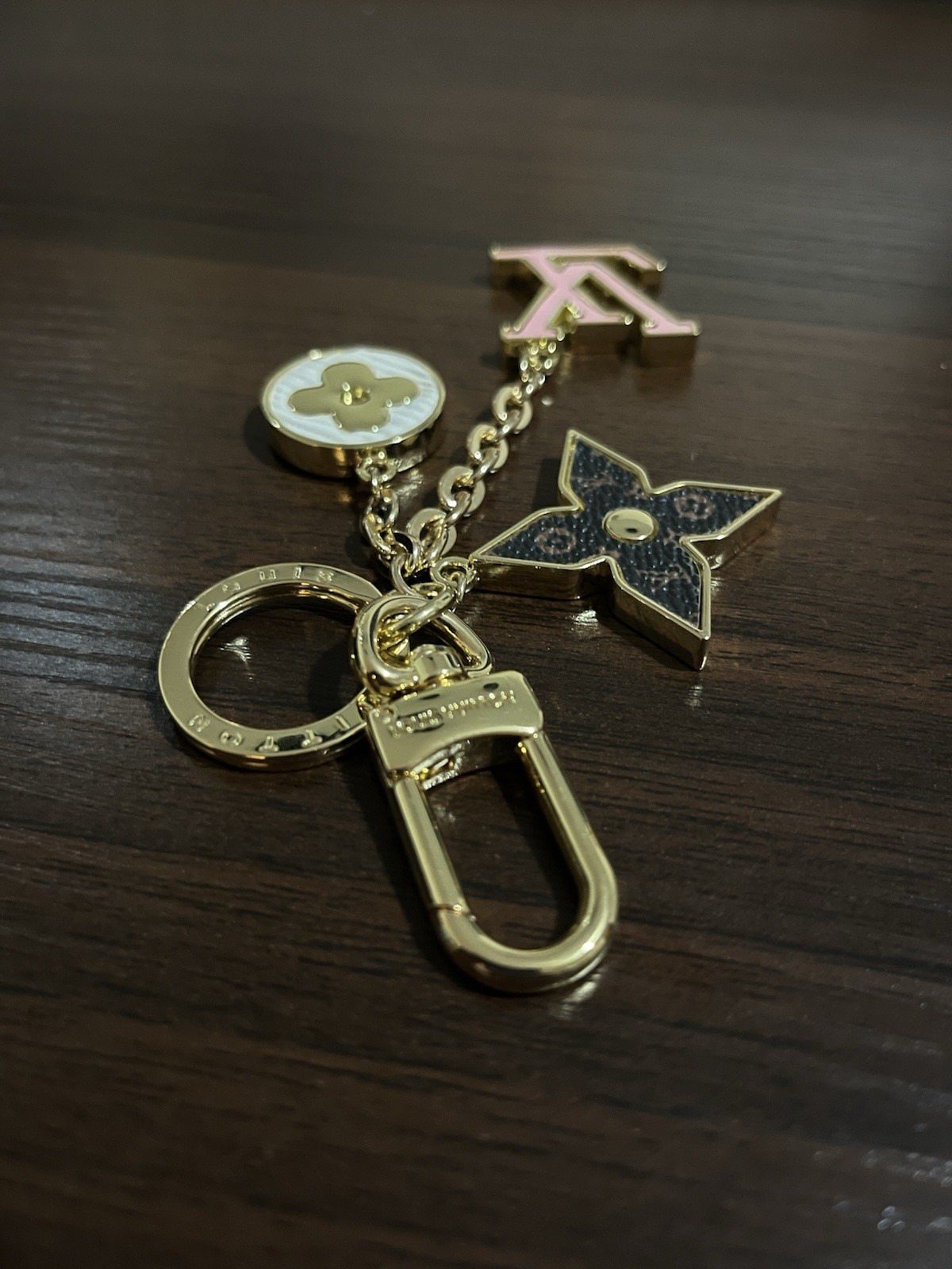 Louis Vuitton Monogram Key Holder/Chain – Pink