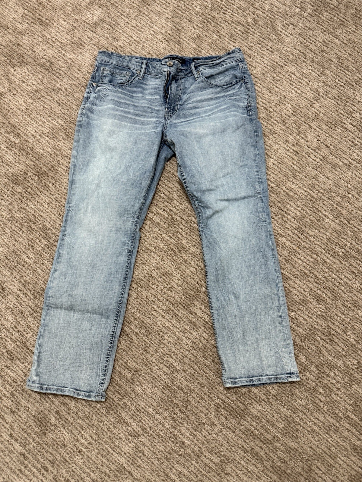 BKE Jake Straight Stretch Jeans Blue 36×30
