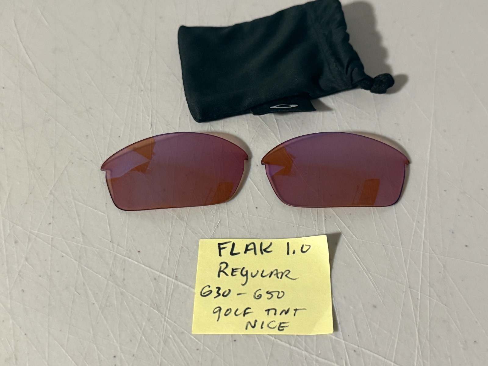 (Nice) OEM OAKLEY Flak Jacket 1.0 G30? “golfing” Lens set