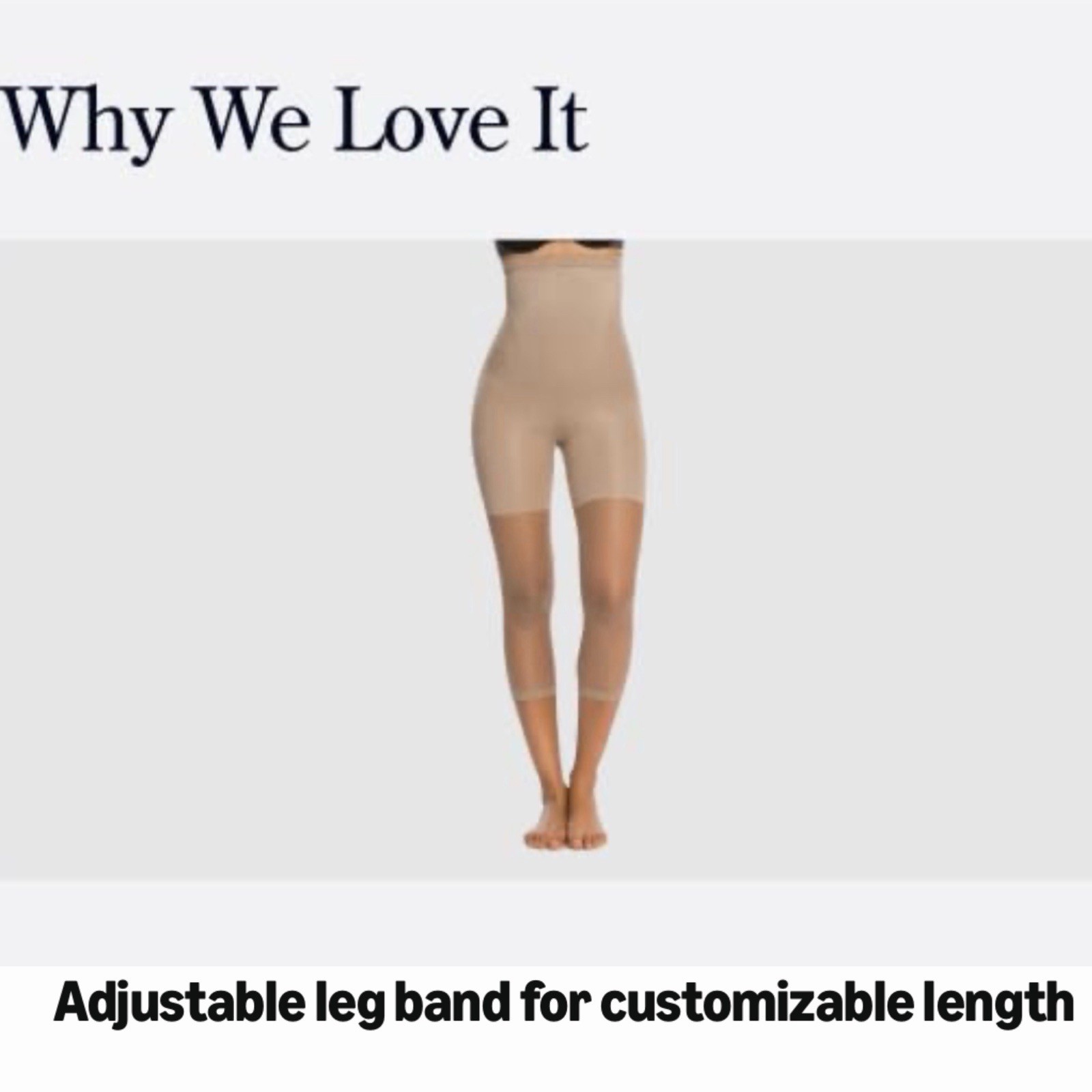 SPANX High Waisted Footless Pantyhose #912 Nude Size D Body Shaper New Open Box