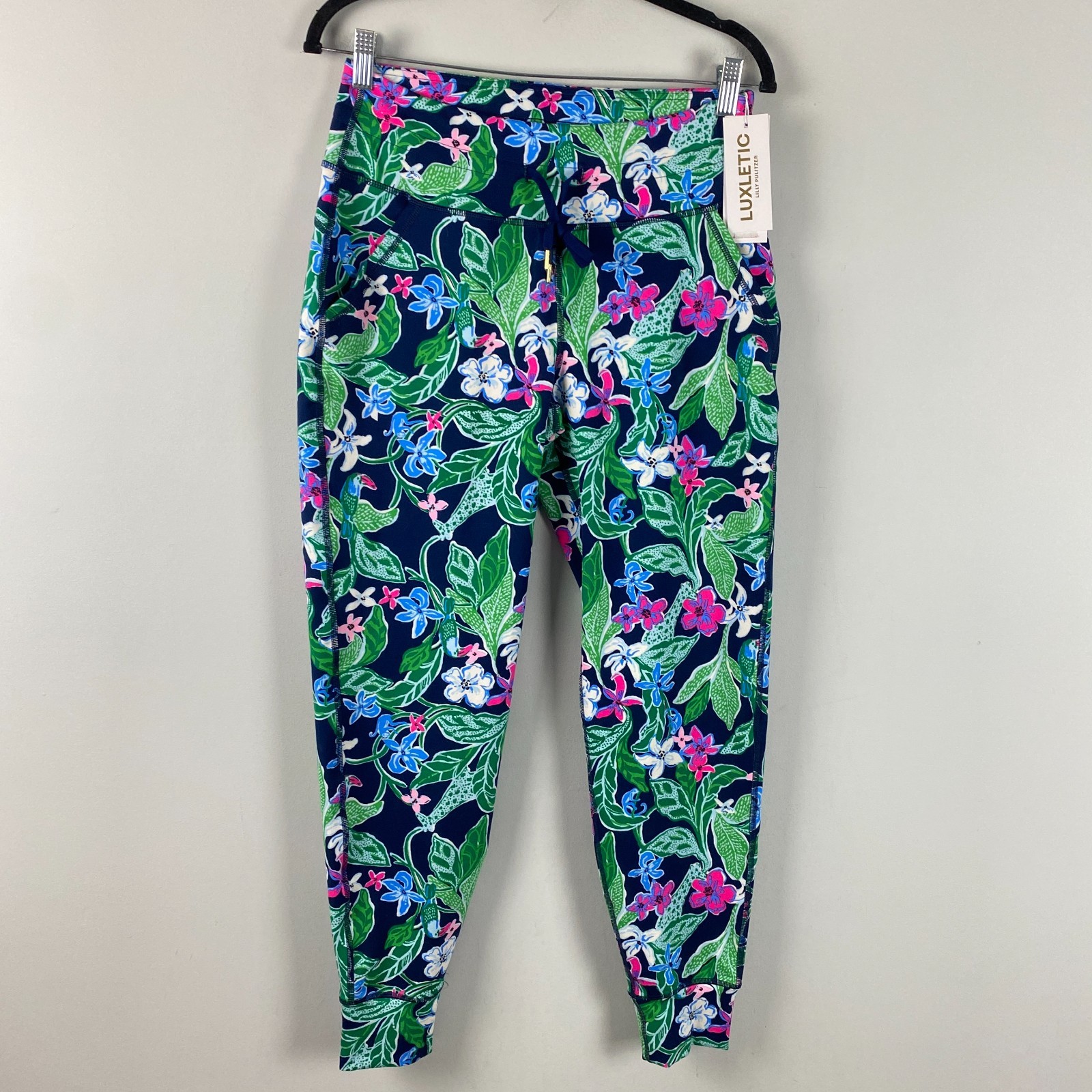 Lilly Pulitzer Luxletic Island Mid Rise 28″ Jogger Pants UPF 50+ Size M